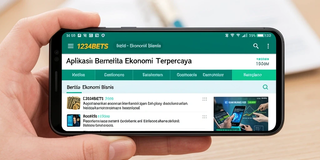 Tampilan antarmuka utama aplikasi 1234BETS yang informatif.