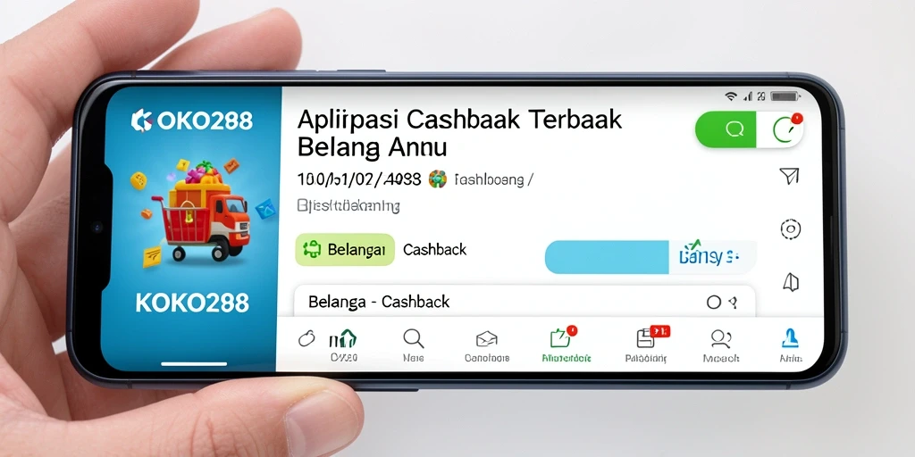 Tampilan antarmuka KOKO288 dengan fitur cashback yang responsif