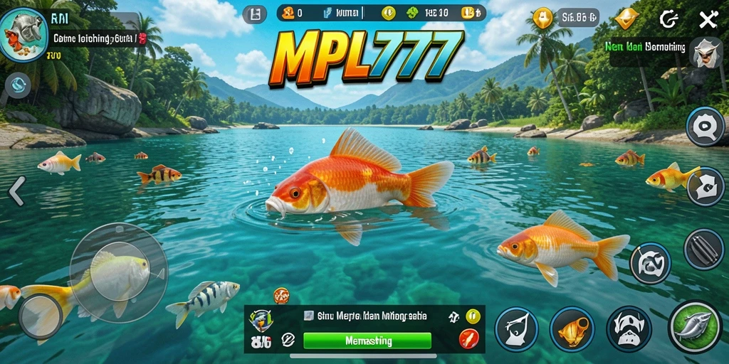 Antarmuka MPL777 yang menarik memudahkan pemain untuk memancing dengan nyaman.