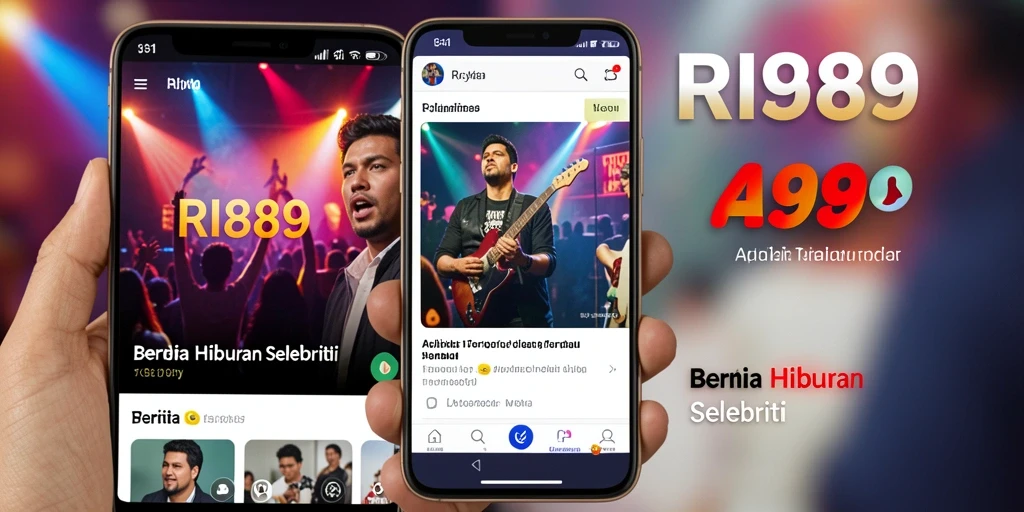 Antarmuka menarik dengan berita terbaru tentang selebriti.