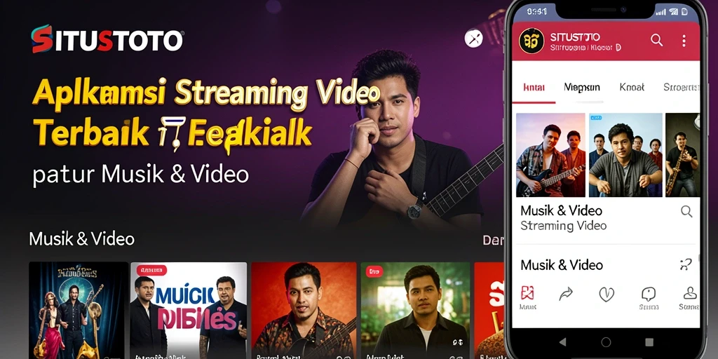 Tampilan antarmuka utama aplikasi SITUSTOTO untuk Streaming Video.
