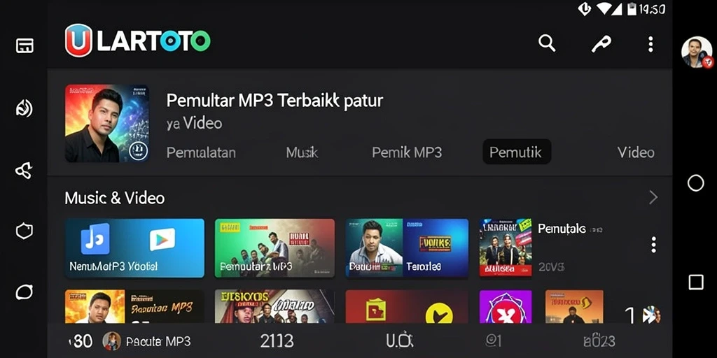 Tampilan antarmuka ULARTOTO yang menarik dan mudah digunakan.