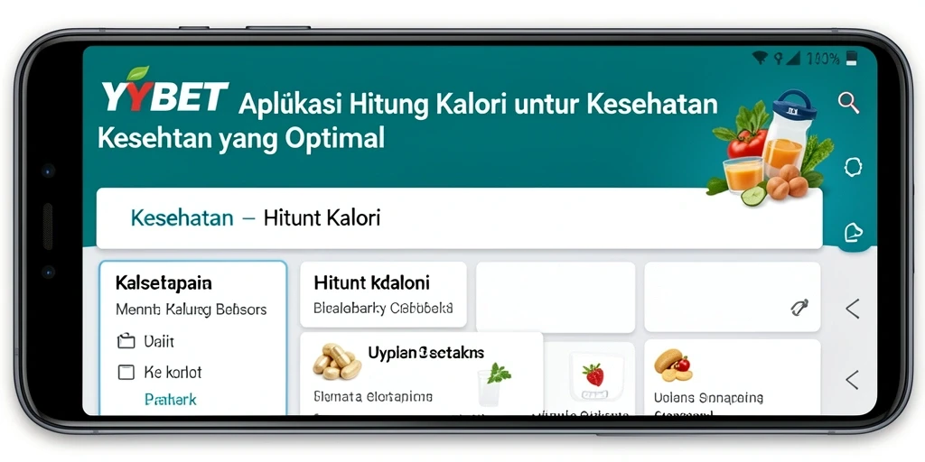 Tampilan utama YYBET menampilkan fungsi Hitung Kalori dengan jelas dan mudah.